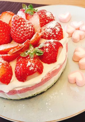 ❄︎簡単❤️ひな祭り三色ムースケーキ❄︎-レシピのメイン写真