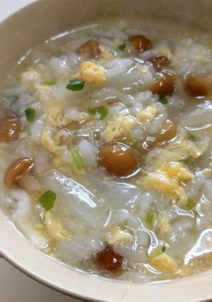 なめこの雑炊-レシピのメイン写真