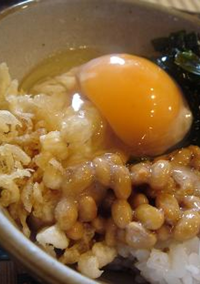 ★自分へのご褒美★納豆たぬき丼★-レシピのメイン写真