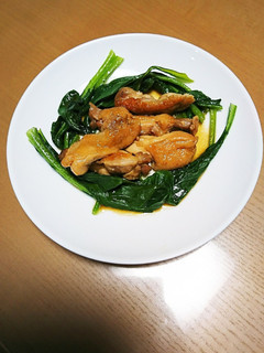 鶏肉と小松菜の照り焼き-レシピのメイン写真