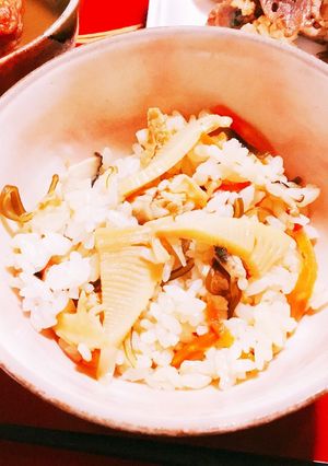 炊きこまないタケノコご飯(混ぜご飯)-レシピのメイン写真