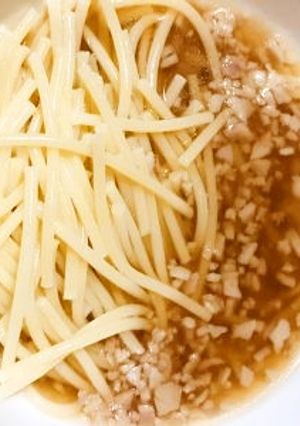 母親の介護食にベーコンのあんかけパスタ-レシピのメイン写真