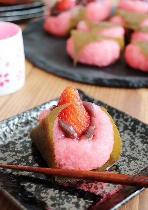 ひな祭り♡いちご桜餅-レシピのメイン写真