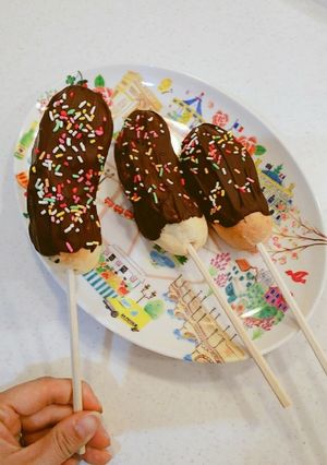 ランチにも★まるでチョコバナナ?!パン-レシピのメイン写真