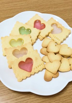 ハートのステンドグラスクッキー-レシピのメイン写真