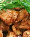 カキ醤油で作った割下で簡単鶏肉の照り焼き