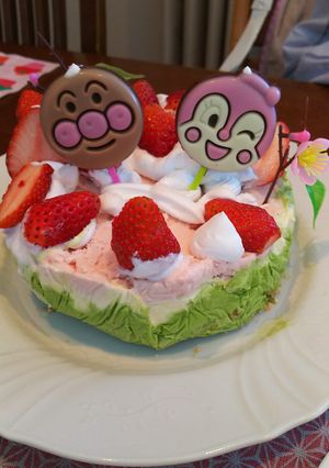 雛祭りに、３色アイスケーキ☆-レシピのメイン写真