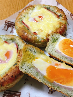 ほうれん草のたまごパン!-レシピのメイン写真