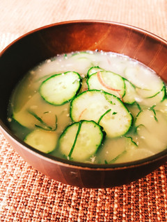 暑い日に♬冷たい味噌汁風の 祖母の冷や汁-レシピのメイン写真
