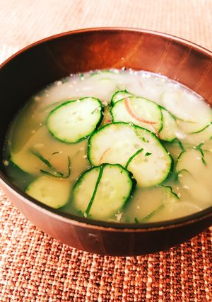 暑い日に♬冷たい味噌汁風の 祖母の冷や汁-レシピのメイン写真