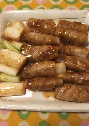 ヤマイモの豚肉巻き-レシピのメイン写真