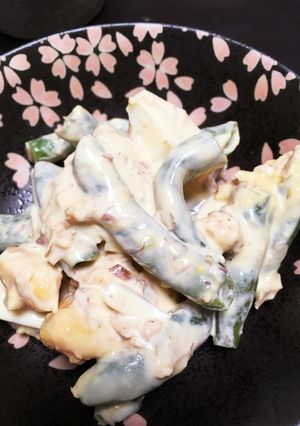 いんげんと玉子の和風サラダ-レシピのメイン写真