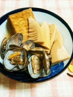 旨みたっぷり♡あさりとたけのこのだし煮-レシピのメイン写真