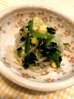 もやしとほうれん草とコーンの中華サラダ-レシピのメイン写真