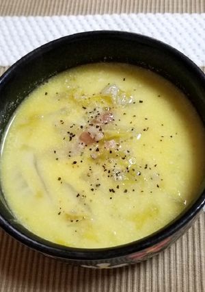 ベーコンと白菜のクリームスープ-レシピのメイン写真