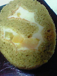 簡単★抹茶と栗のロールケーキ-レシピのメイン写真
