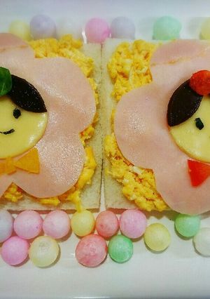 ひな祭り♥お内裏さまとお雛さまパン-レシピのメイン写真
