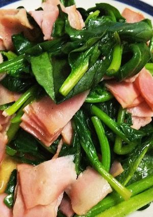 簡単 ほうれん草とベーコン炒め-レシピのメイン写真