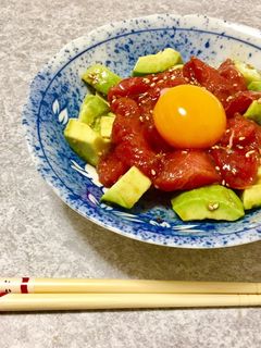マグロ&アボカドのユッケ-レシピのメイン写真