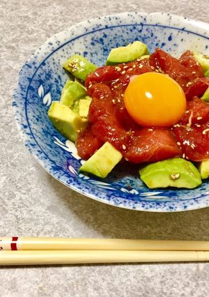 マグロ&アボカドのユッケ-レシピのメイン写真