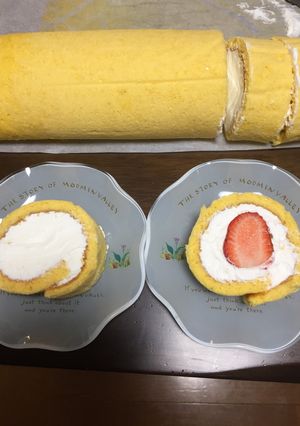 クリームたっぷり✨ロールケーキ-レシピのメイン写真