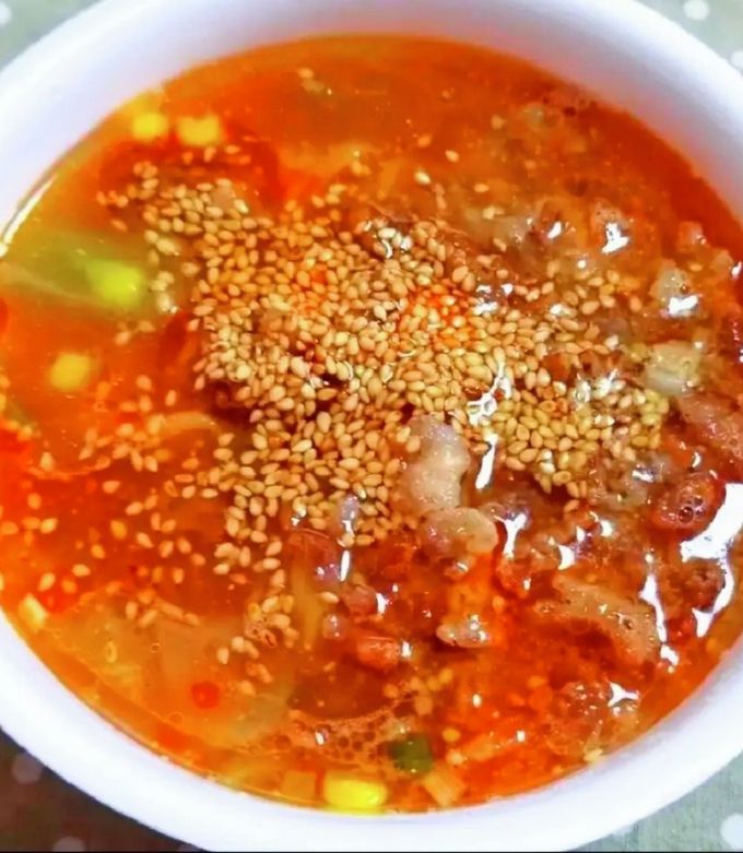 カップラーメンで担々麺-レシピのメイン写真