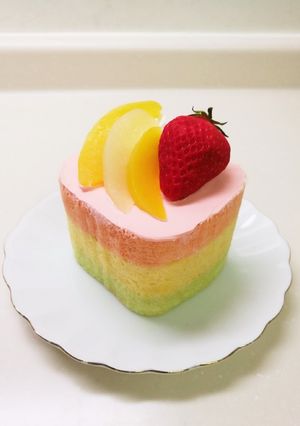 ひな祭りに。ひし形ロールケーキ-レシピのメイン写真