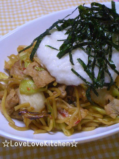 とろろ焼きそば-レシピのメイン写真