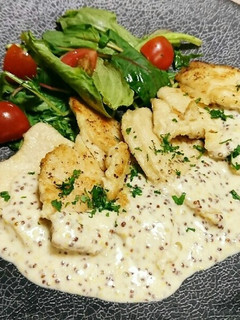 鶏むね肉のソテー ~マスタードソース~-レシピのメイン写真