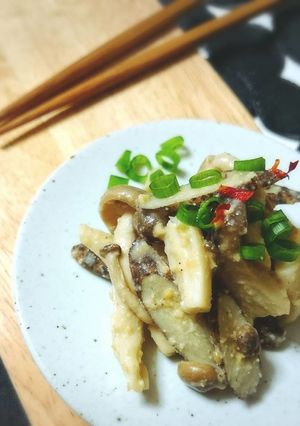 新ごぼうときのこの 胡麻マリネ-レシピのメイン写真