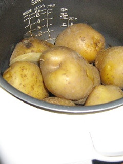 炊飯器で、じゃがいも炊き?-レシピのメイン写真