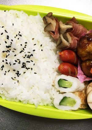 旦那弁当47♥ひな祭り関係ない弁当w-レシピのメイン写真