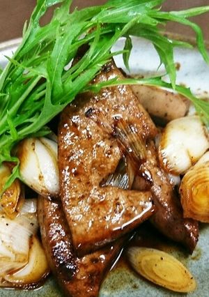 カキ醤油で作った割下で簡単レバー炒め-レシピのメイン写真