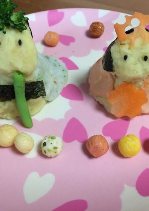 野菜と米粉のお雛様♡-レシピのメイン写真