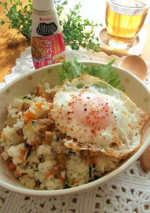 レンジで　和風ガパオライス-レシピのメイン写真