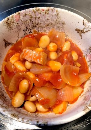 野菜と大豆のトマトスープ-レシピのメイン写真