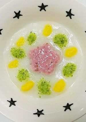 離乳食初期 簡単☆ひな祭りプレート-レシピのメイン写真