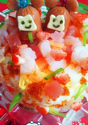 雛祭り☆ミッキー☆ミニーの雛寿司-レシピのメイン写真