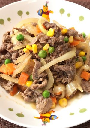 甘辛牛バラ玉ねぎ炒め!(^^)!-レシピのメイン写真