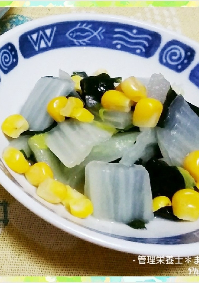 白菜とワカメの酢の物-レシピのメイン写真