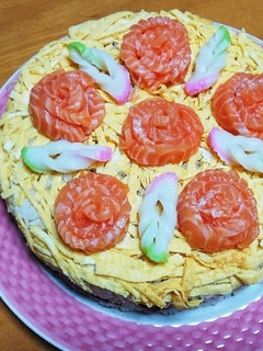 ひな祭りケーキ寿司-レシピのメイン写真