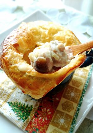 鶏とさつまいものパイシチュー-レシピのメイン写真