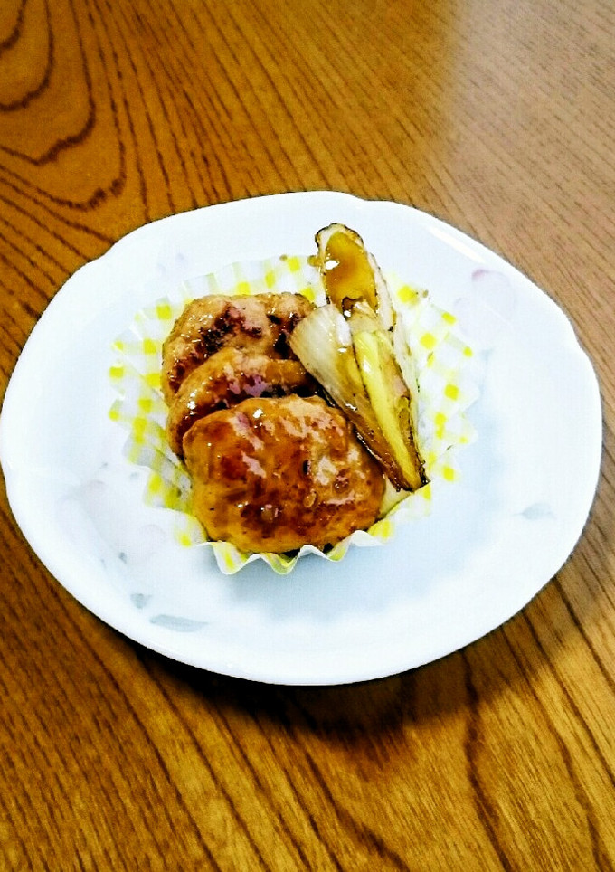 鶏団子とネギの焼肉のたれ炒め♥-レシピのメイン写真