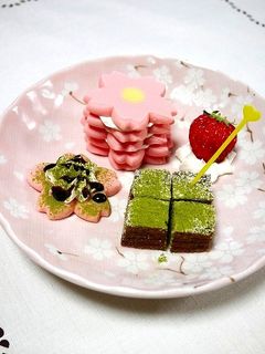 簡単!春☆抹茶ガトーショコラ-レシピのメイン写真