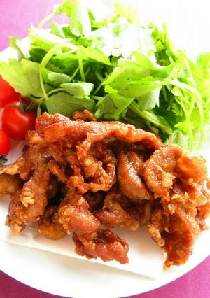 ☺節約レシピ☆簡単おかず♪豚肉の唐揚げ☺-レシピのメイン写真