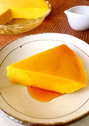 ハロウィンや風邪にも♬簡単かぼちゃプリン-レシピのメイン写真