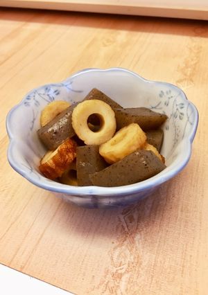 簡単☆優しい味♡ちくわとこんにゃくの煮物-レシピのメイン写真