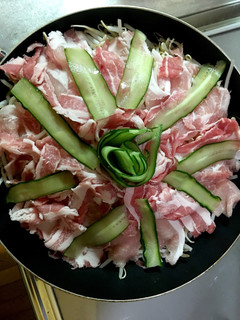 もやしと豚肉の蒸し煮!フライパンで簡単!-レシピのメイン写真