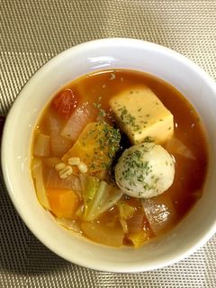ゆるい脂肪燃焼スープ もち麦入り簡単です-レシピのメイン写真