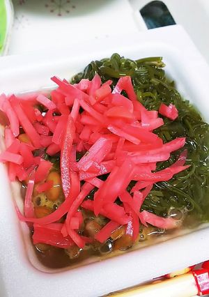 めかぶ紅しょうが納豆-レシピのメイン写真